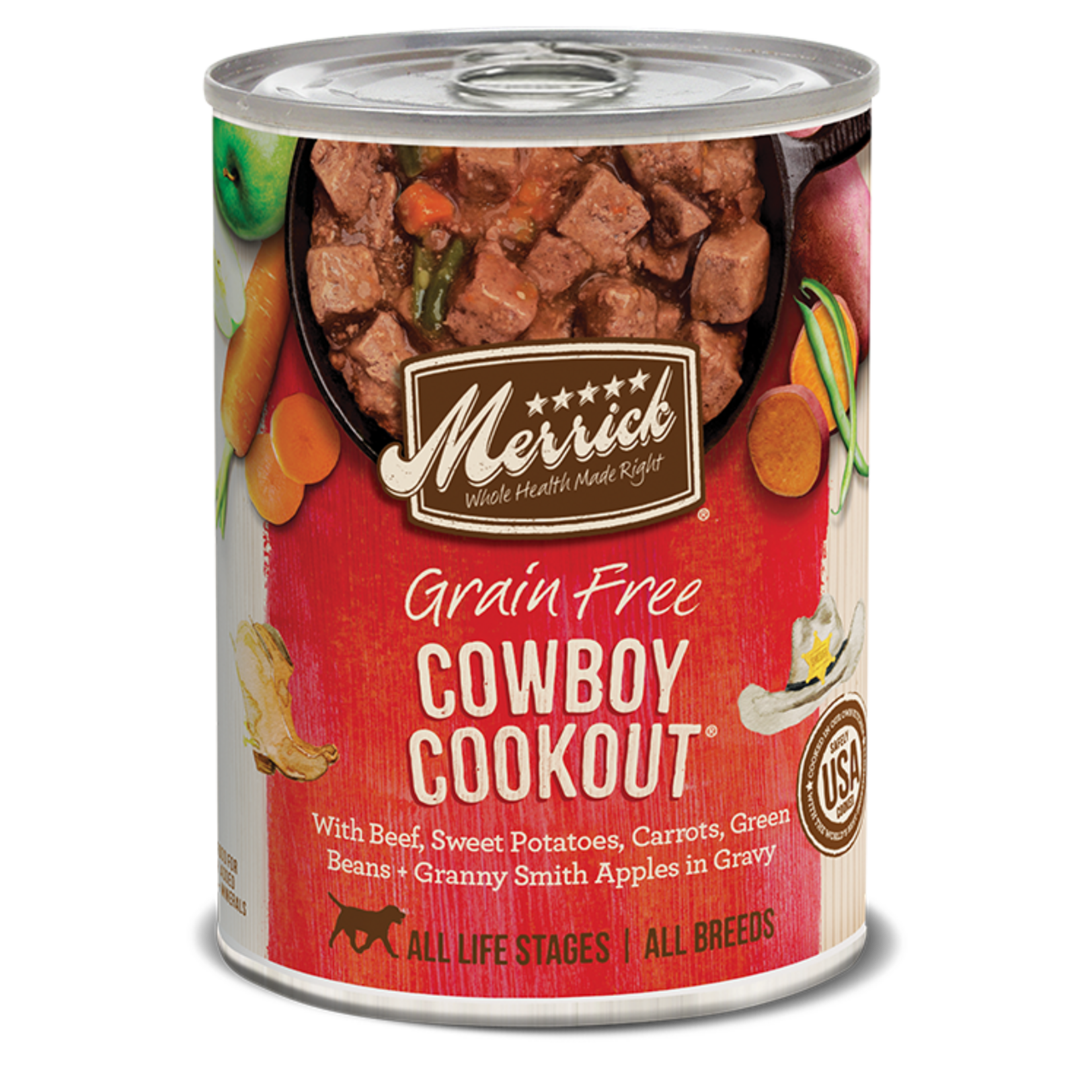 Merrick MERRICK DOG CAN COWBOY COOKOUT 13.2OZ CASE OF 12