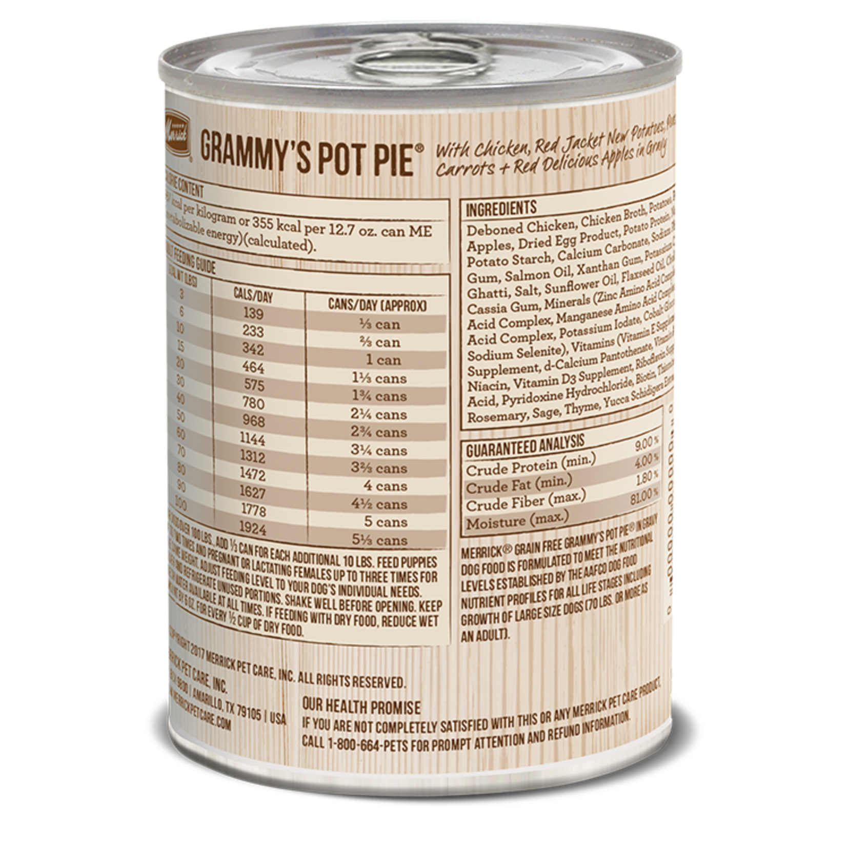 Merrick MERRICK DOG CAN GRAMMY'S POT PIE 12.7OZ CASE OF 12