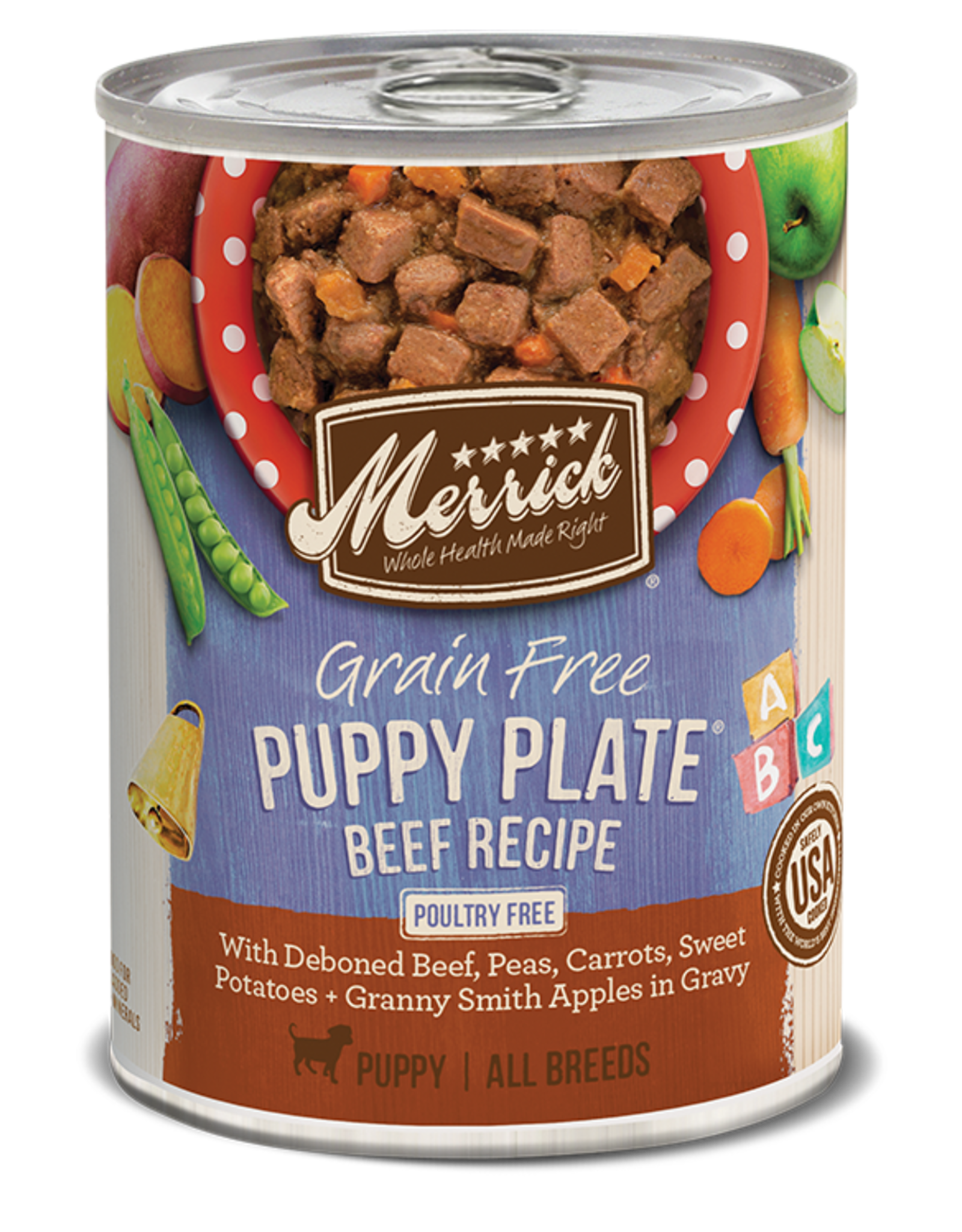 Merrick MERRICK DOG CAN PUPPY PLATE BEEF 13.2OZ CASE OF 12