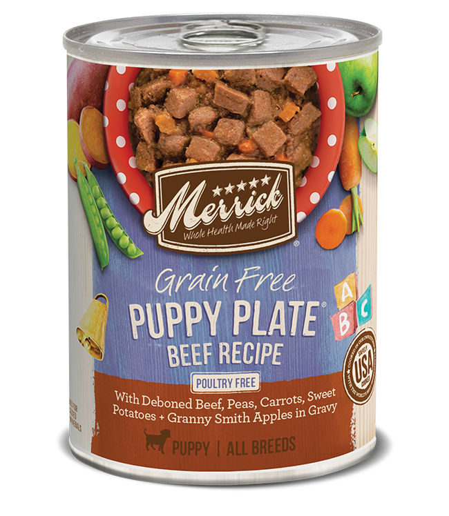 MERRICK DOG CAN PUPPY PLATE BEEF 13.2OZ CASE OF 12 Pickering Valley