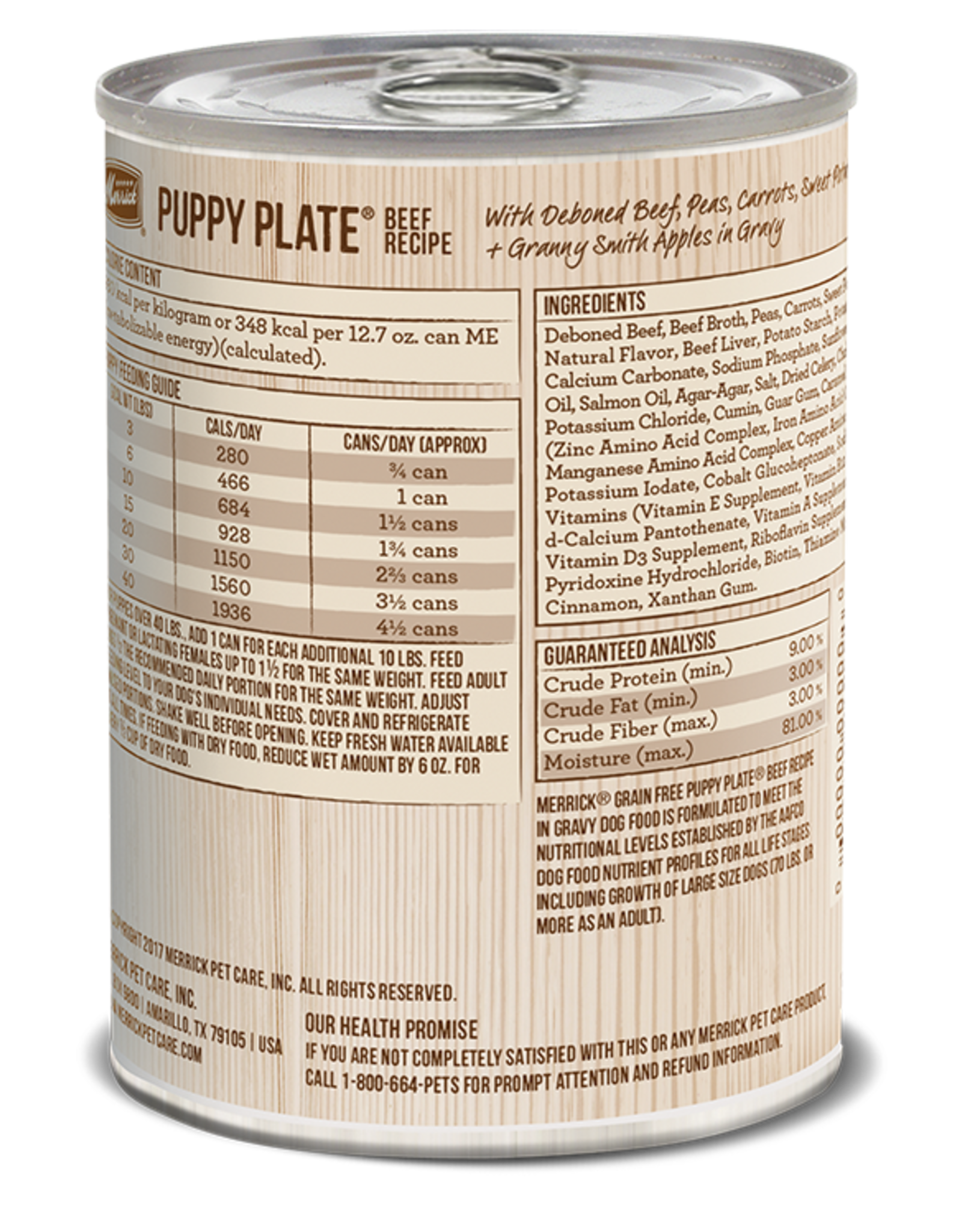 Merrick MERRICK DOG CAN PUPPY PLATE BEEF 13.2OZ CASE OF 12