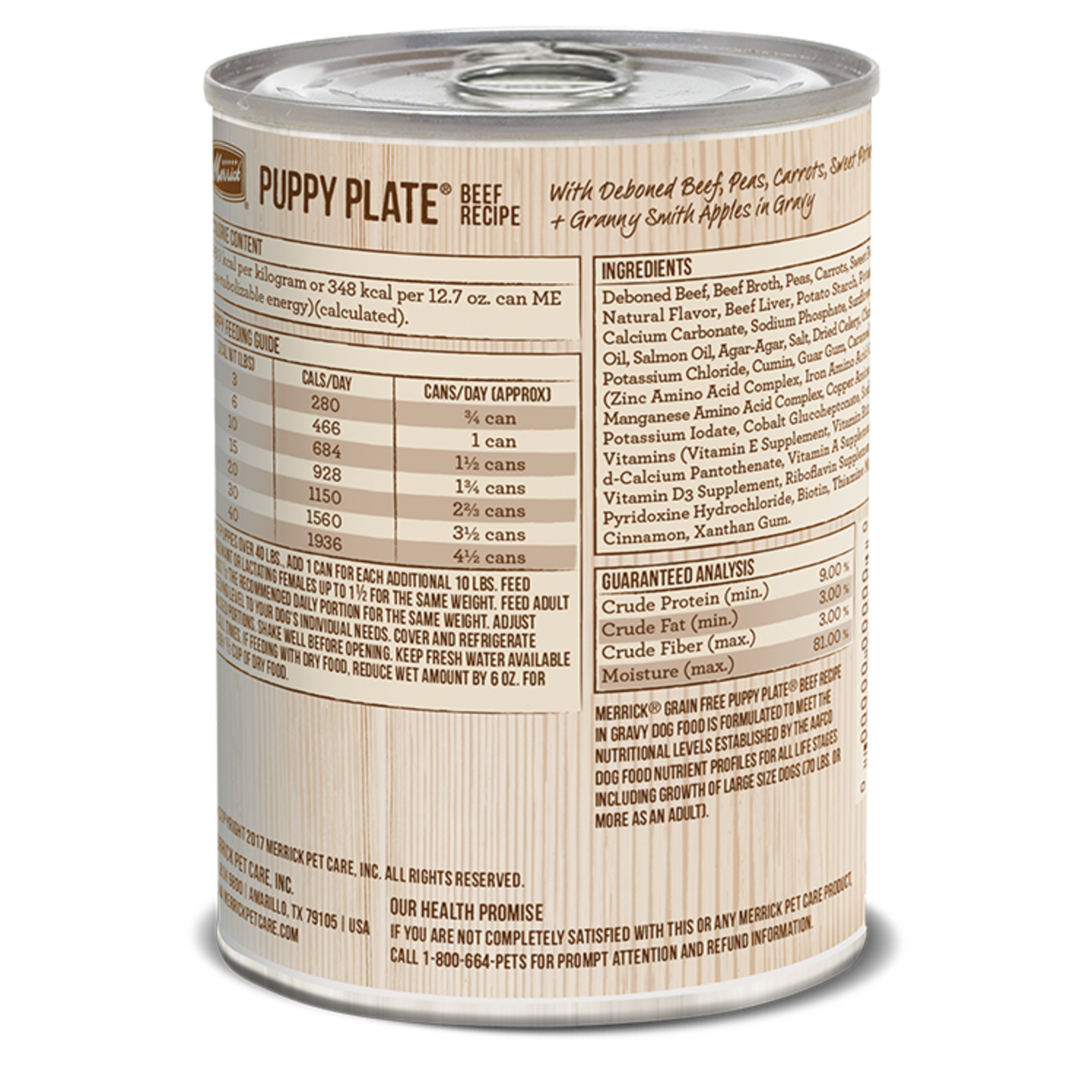 Merrick MERRICK DOG CAN PUPPY PLATE BEEF 13.2OZ CASE OF 12