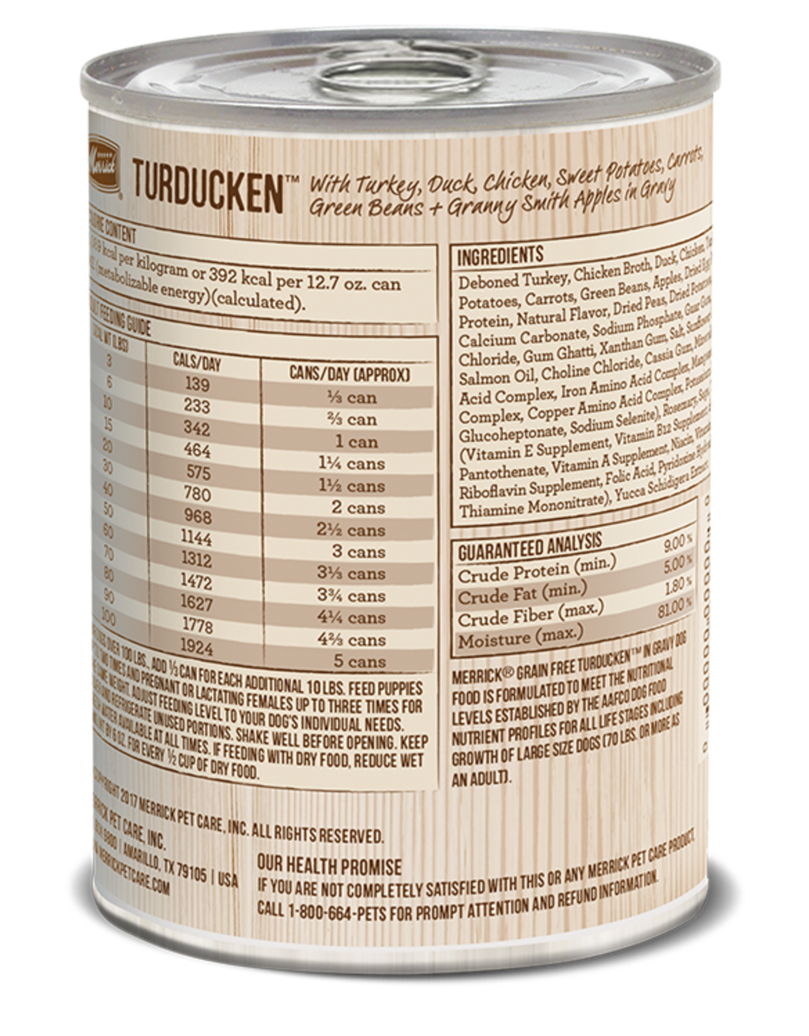 Merrick MERRICK DOG CAN TURDUCKEN 12.7OZ CASE OF 12