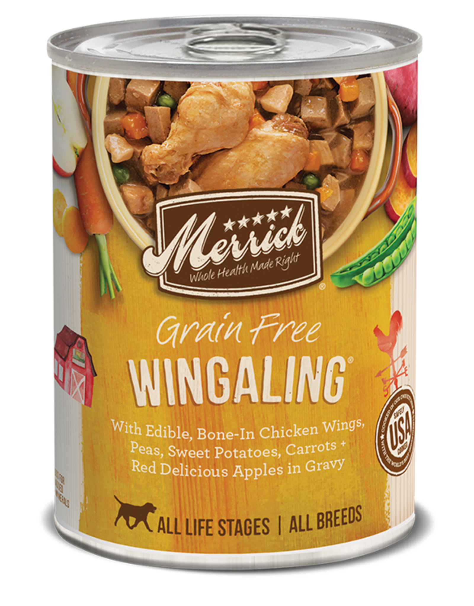 Merrick MERRICK DOG CAN WINGALING 13.2OZ CASE OF 12 pdmfg