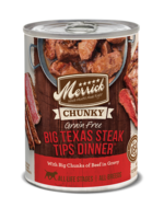 Merrick MERRICK DOG CHUNKY BIG TEXAS STEAK TIPS DINNER CAN 12.7OZ CASE OF 12