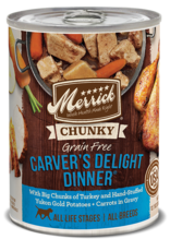 Merrick MERRICK DOG CHUNKY CARVER'S DELIGHT DINNER CAN 13OZ CASE OF 12