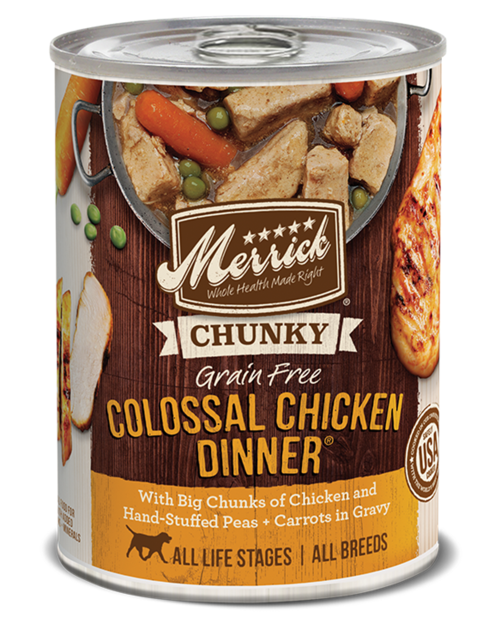 Merrick MERRICK DOG CHUNKY COLOSSAL CHICKEN DINNER CAN 12.7OZ CASE OF 12