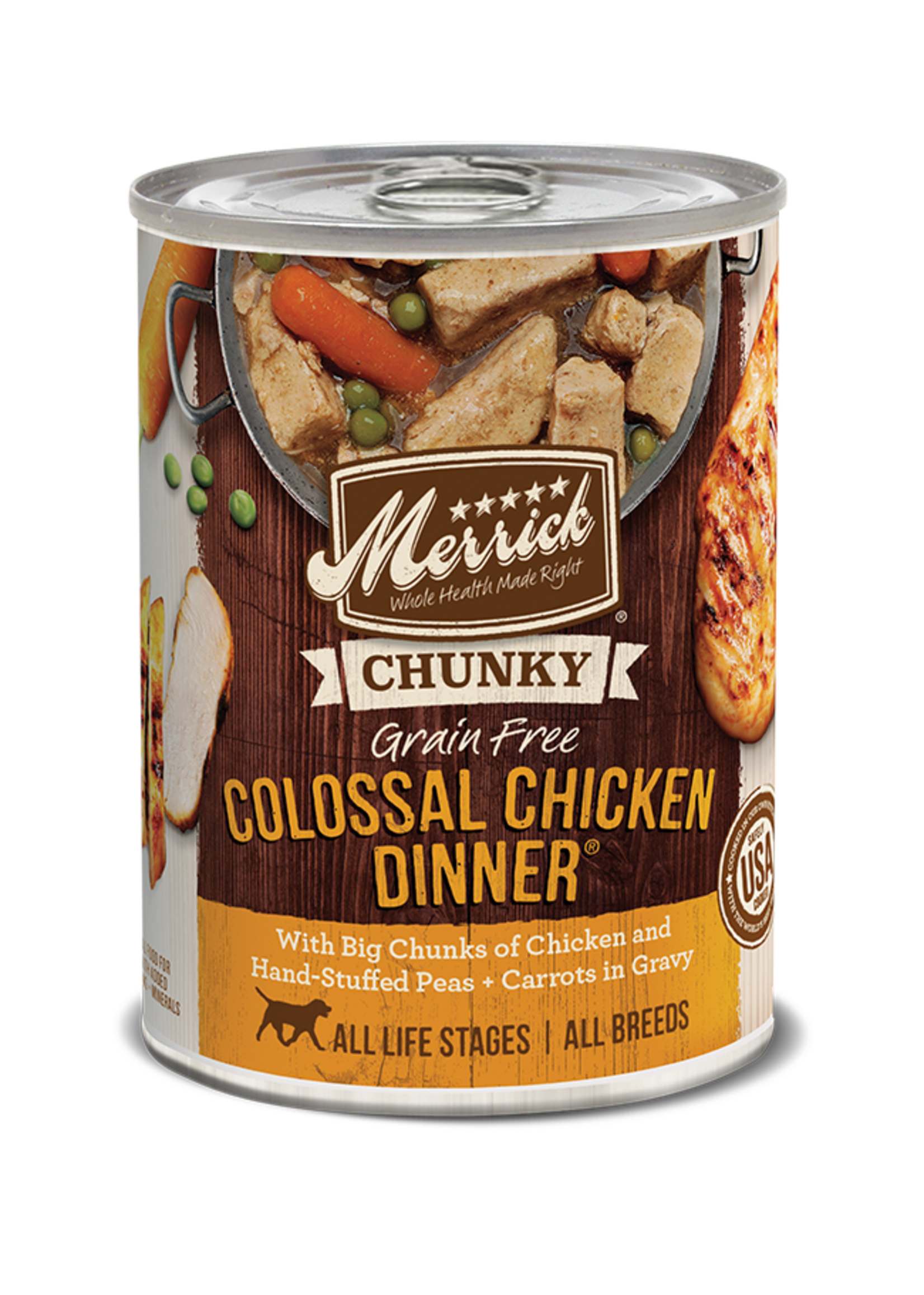 Merrick MERRICK DOG CHUNKY COLOSSAL CHICKEN DINNER CAN 12.7OZ CASE OF 12