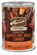 Merrick MERRICK DOG CHUNKY PAPPY'S POT ROAST DINNER CAN 12.7OZ CASE OF 12