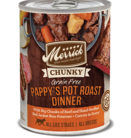 Merrick MERRICK DOG CHUNKY PAPPY'S POT ROAST DINNER CAN 12.7OZ CASE OF 12
