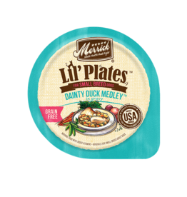 MERRICK PET CARE, INC. MERRICK DOG LIL' PLATES DAINTY DUCK MEDLEY 3.5 OZ TRAY CASE OF 12