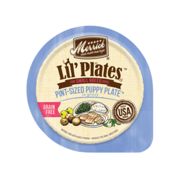Merrick MERRICK DOG LIL' PLATES PINT-SIZED PUPPY PLATE 3.5 OZ TRAY CASE OF 12