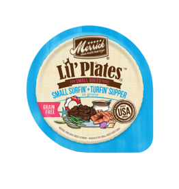 Merrick MERRICK DOG LIL' PLATES SMALL SURFIN' & TURFIN' 3.5 OZ TRAY CASE OF 12