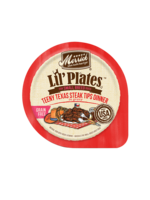 Merrick MERRICK DOG LIL' PLATES TEENY TEXAS STEAK TIPS 3.5 OZ TRAY CASE OF 12