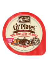 Merrick MERRICK DOG LIL' PLATES TEENY TEXAS STEAK TIPS 3.5 OZ TRAY CASE OF 12
