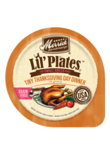 Merrick MERRICK DOG LIL' PLATES TINY THANKSGIVING DAY DINNER 3.5 OZ TRAY CASE OF 12