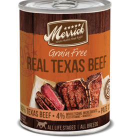 Merrick Merrick Grain Free Real Texas Beef Dinner Wet Canned Dog Food - 12.7 oz, CASE OF 12