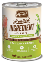 Merrick Limited Ingredient Diet Grain Free Real Lamb Recipe Wet Dog Food, 12.7 Oz., Case of 12, 12 X 12.7 OZ