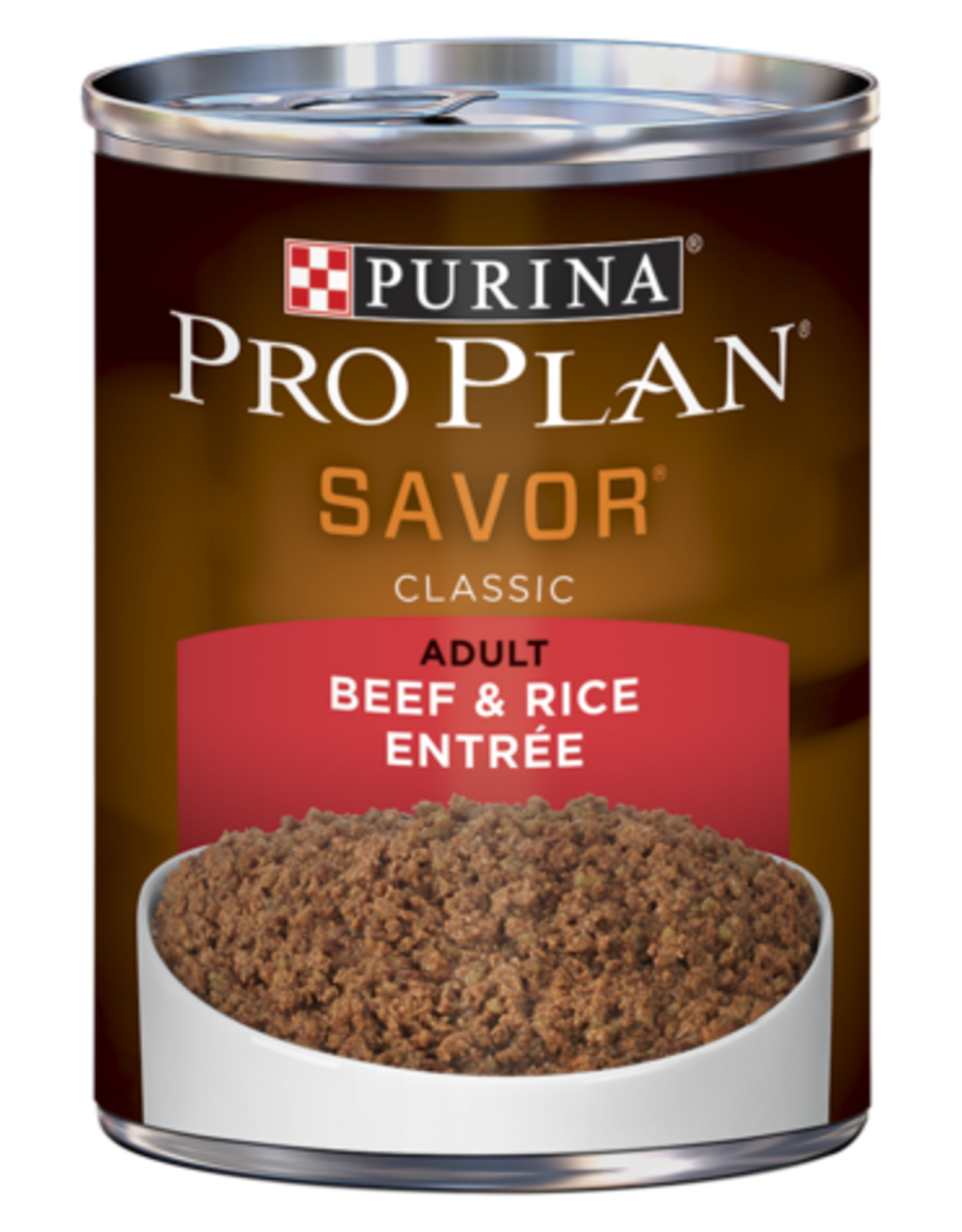 NESTLE PURINA PETCARE PRO PLAN DOG CAN BEEF & RICE 13OZ CASE OF 12