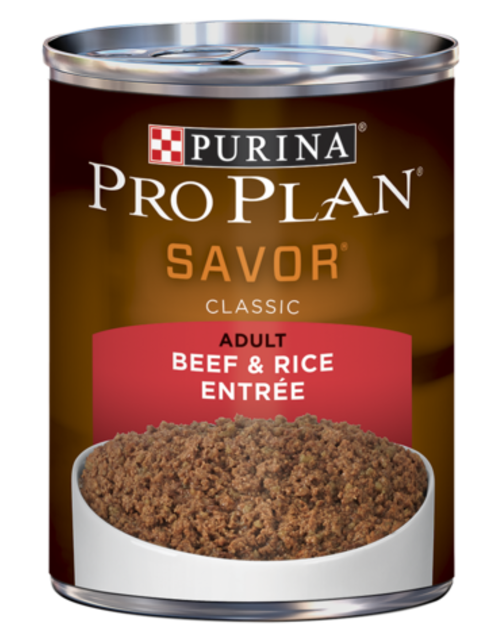Nestle Purina PRO PLAN DOG CAN BEEF & RICE 13OZ CASE OF 12