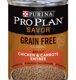 PRO PLAN DOG CAN CHICKEN & CARROTS GRAIN FREE 12.5OZ CASE OF 12
