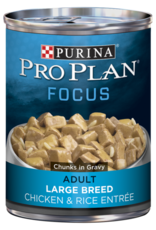 NESTLE PURINA PETCARE PRO PLAN DOG CAN LARGE BREED CHICKEN & RICE 13OZ CASE OF 12