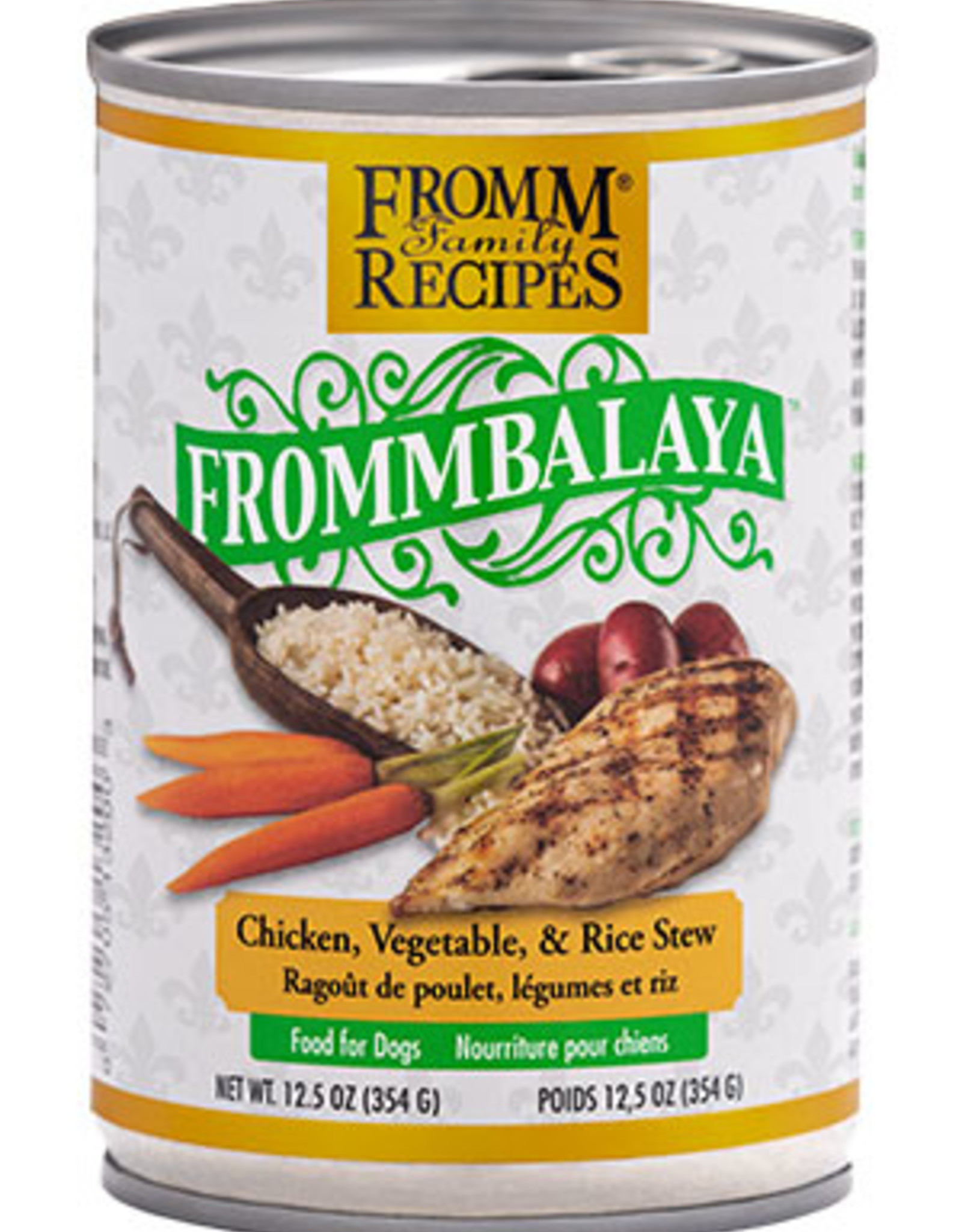 FROMM FAMILY FOODS LLC FROMM DOG FROMMBALAYA CHICKEN & RICE STEW CAN 12.5OZ CASE OF 12