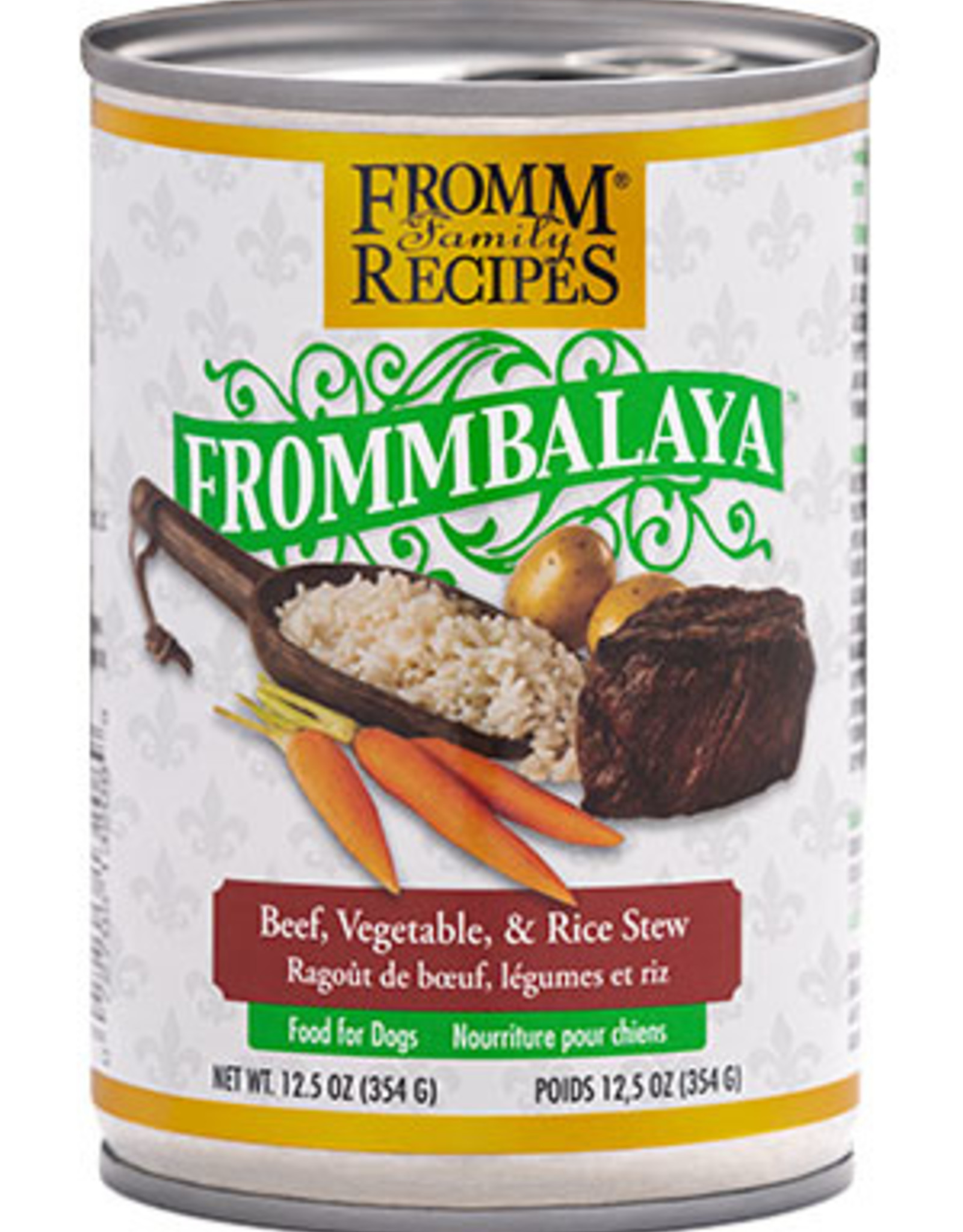 FROMM FAMILY FOODS LLC FROMM DOG FROMMBALAYA BEEF & RICE STEW CAN 12.5OZ CASE OF 12