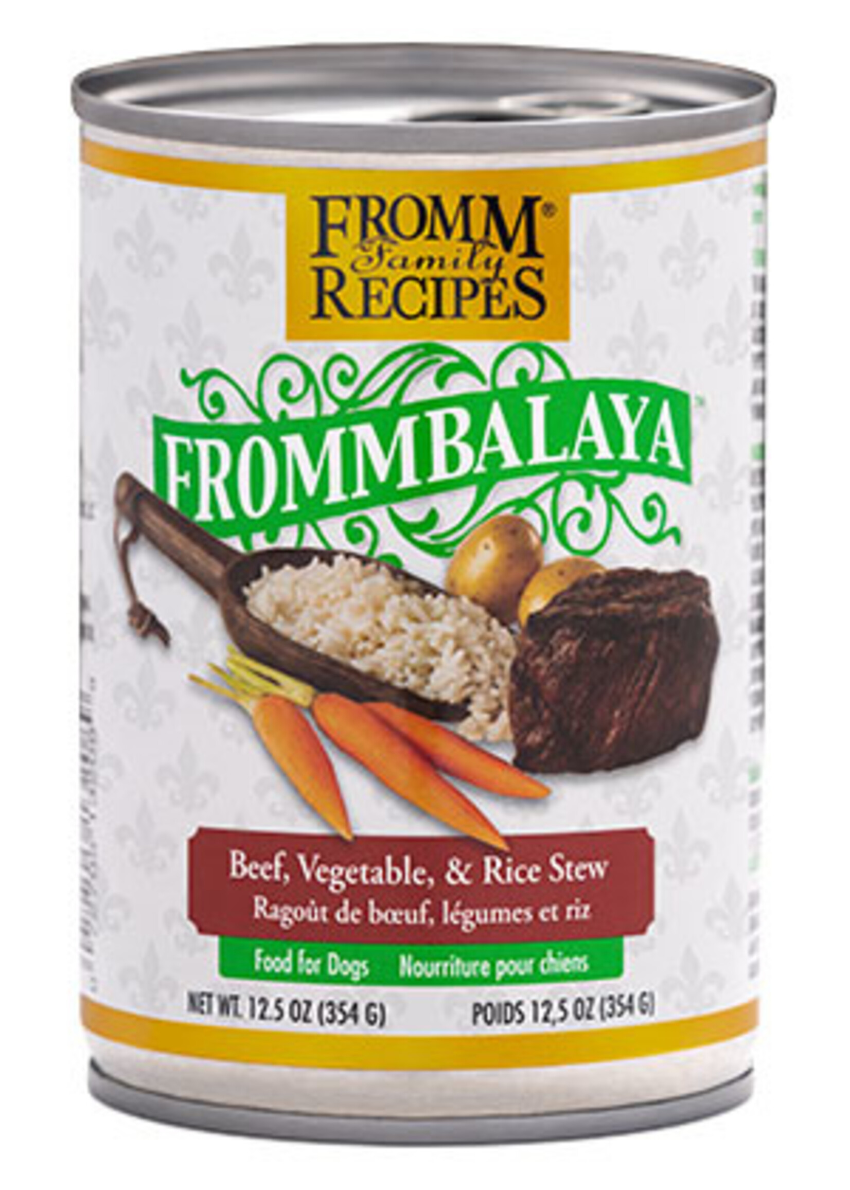 Fromm Fromm Family Recipes Frommbalaya Beef, Vegetable, & Rice Stew Canned Dog Food - 12.5 Oz, Case of 12