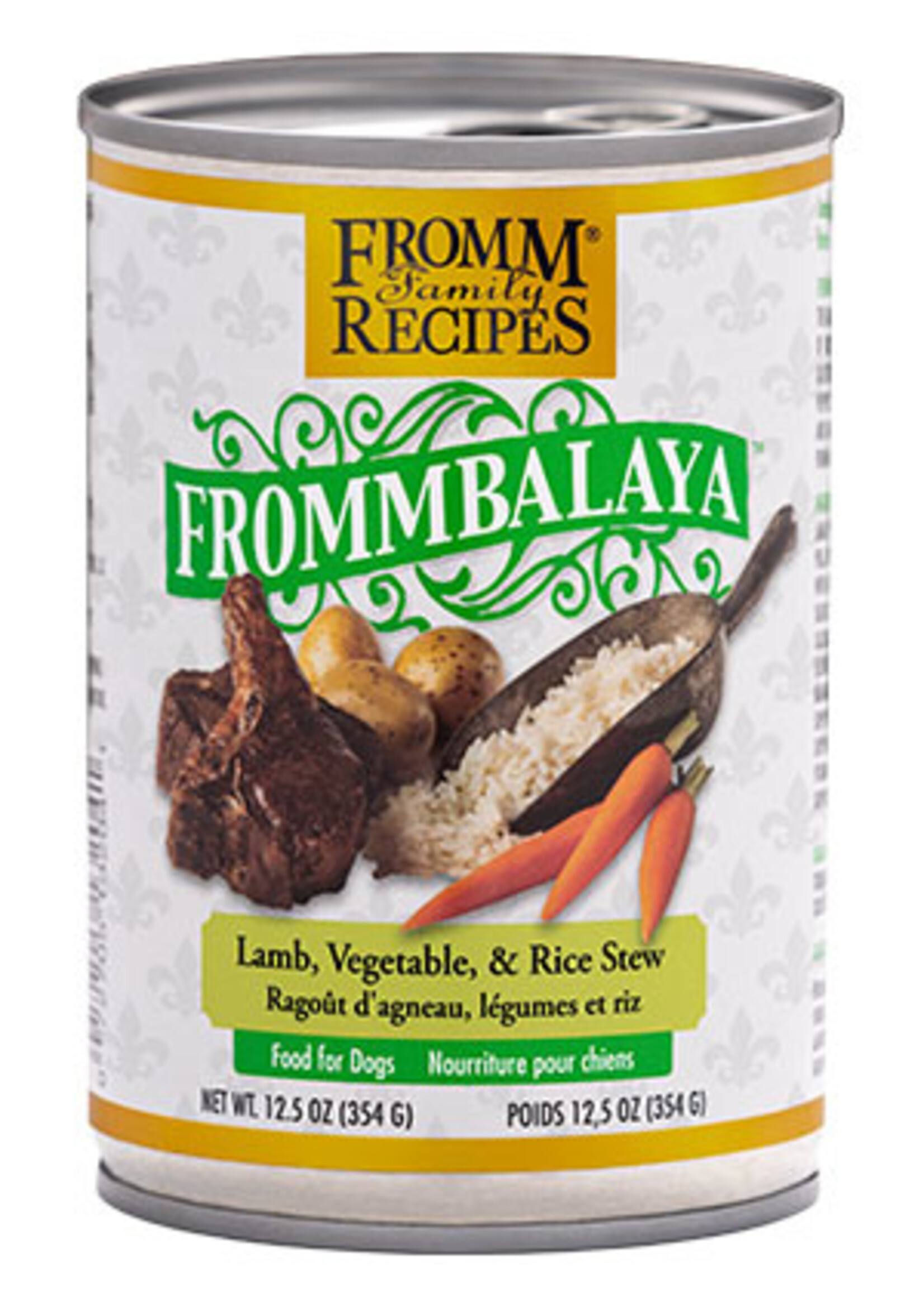 Fromm Fromm Family Recipes Frommbalaya Lamb, Vegetable, & Rice Stew Canned Dog Food - 12.5 Oz, Case of 12