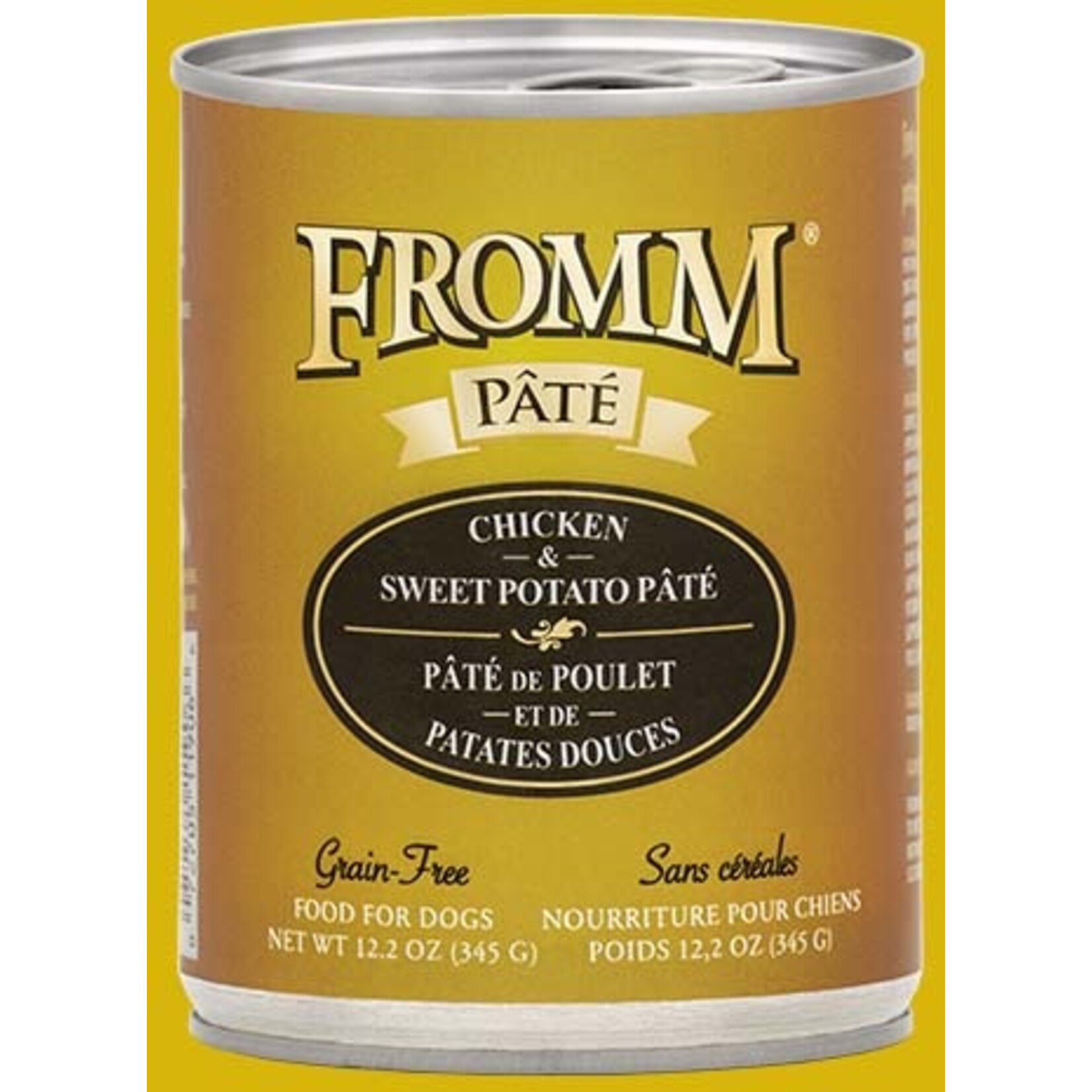 Fromm Fromm Chicken & Sweet Potato Pate Canned Dog Food - 12.2 Oz Case of 12