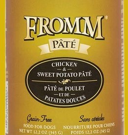 Fromm FROMM DOG PATE CHICKEN SWEET POTATO CAN 12.2OZ CASE OF 12