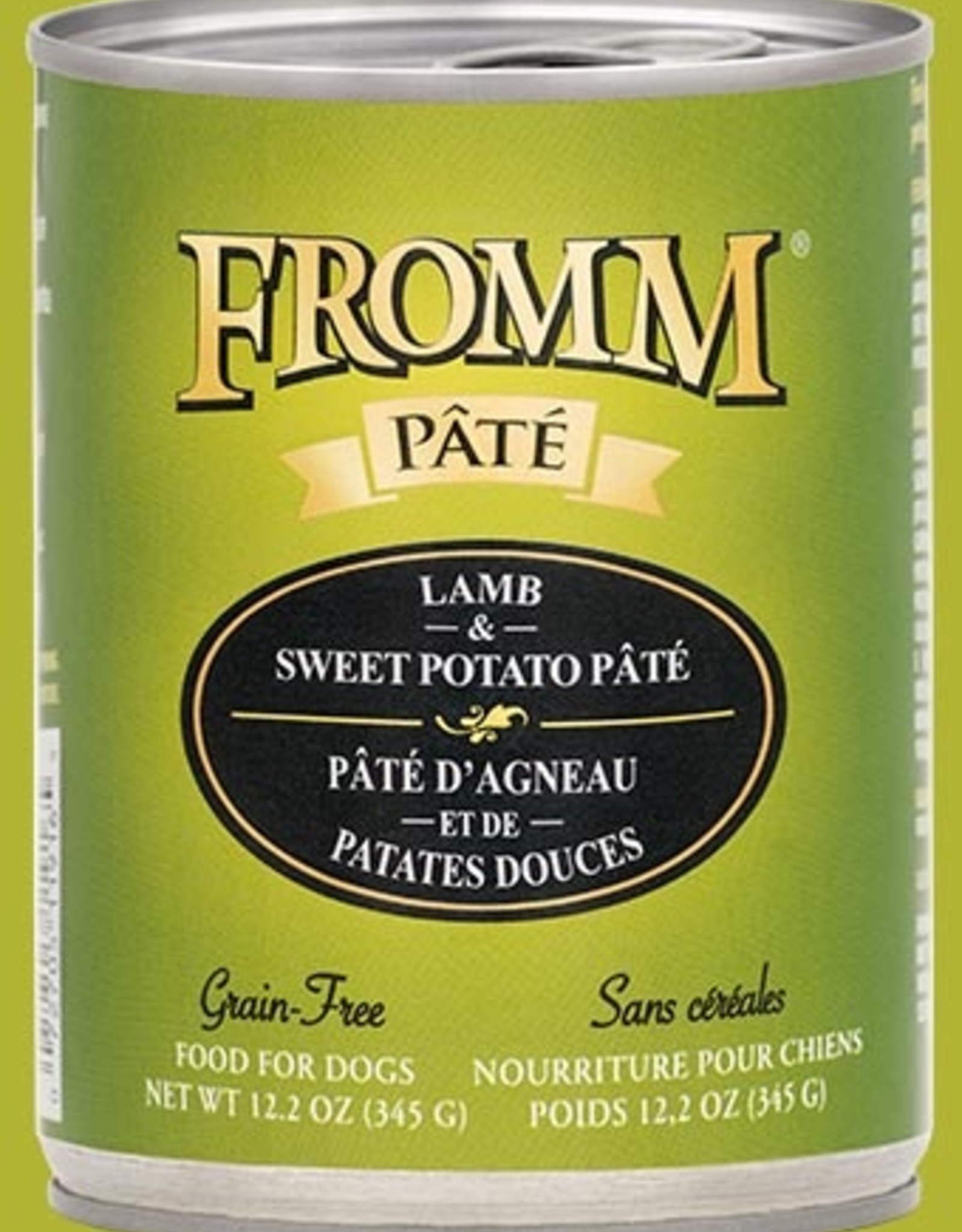 FROMM FAMILY FOODS LLC FROMM DOG PATE LAMB & SWEET POTATO CAN 12.2OZ CASE OF 12
