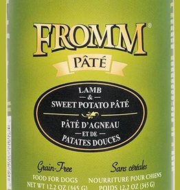 FROMM FAMILY FOODS LLC FROMM DOG PATE LAMB & SWEET POTATO CAN 12.2OZ CASE OF 12