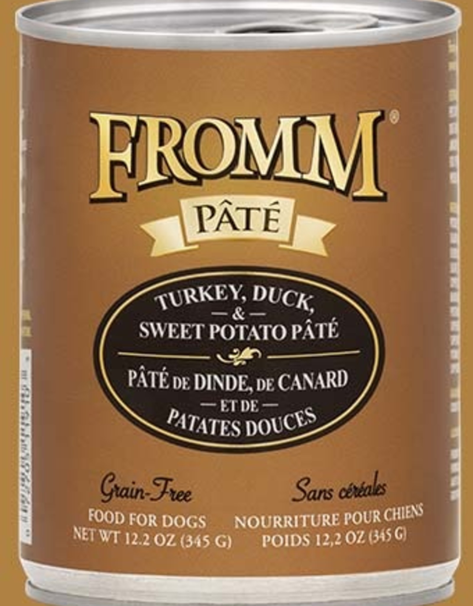 FROMM FAMILY FOODS LLC FROMM DOG PATE TURKEY & DUCK CAN 12.2OZ CASE OF 12