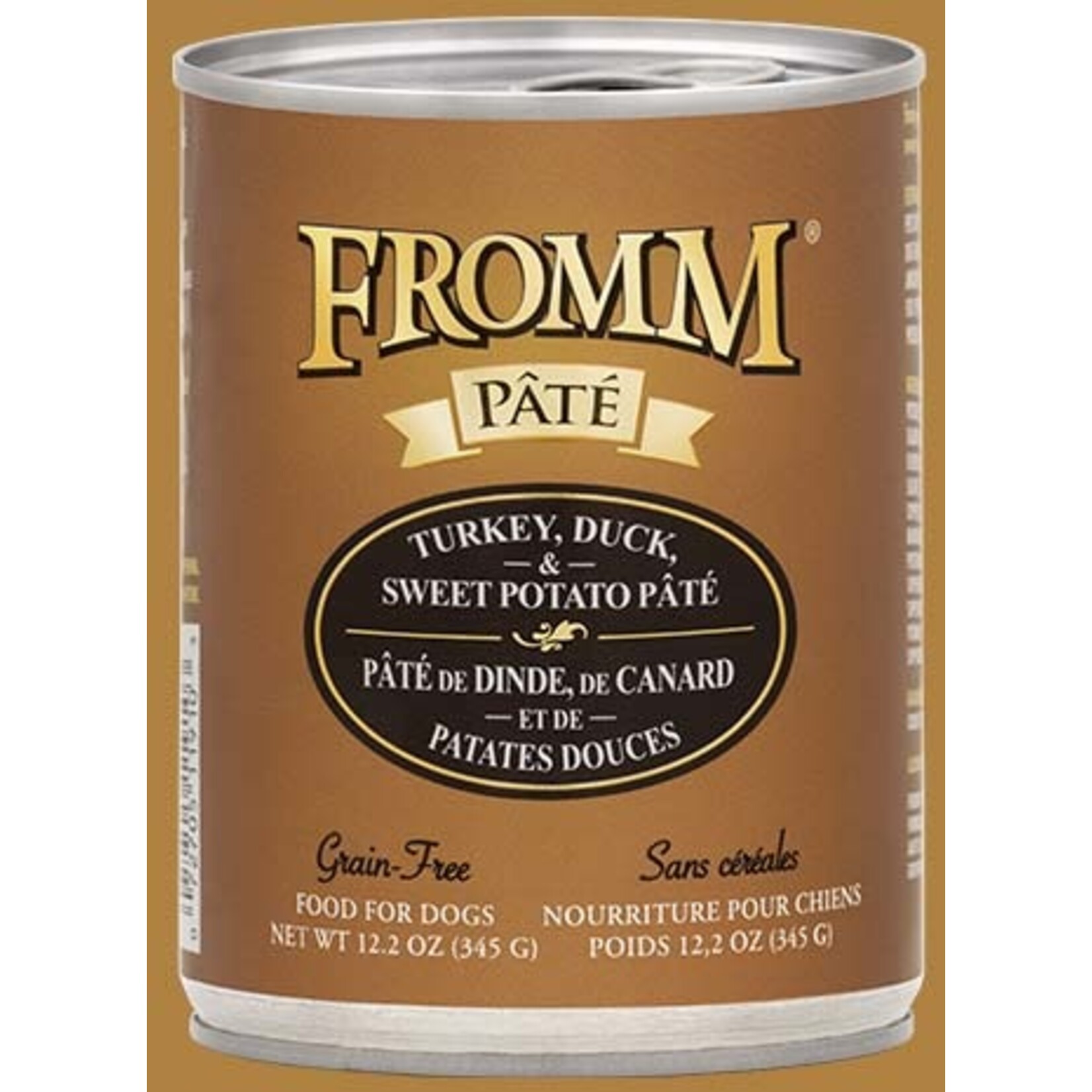 Fromm Fromm Turkey, Duck, & Sweet Potato Pate Canned Dog Food - 12.2 Oz, Case of 12