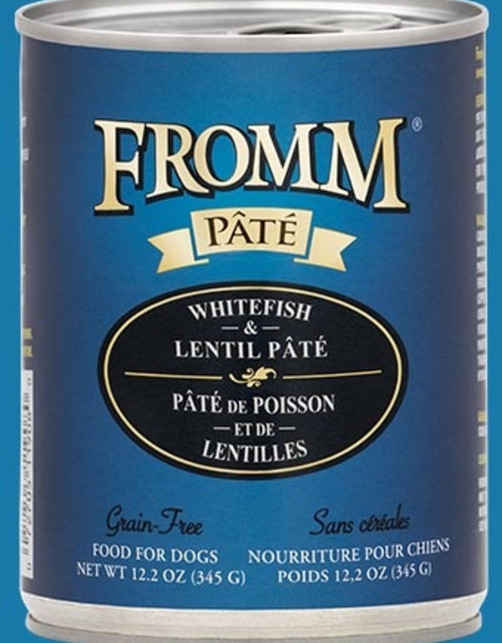 FROMM FAMILY FOODS LLC FROMM DOG PATE WHITEFISH CAN 12.2OZ CASE OF 12