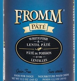 FROMM FAMILY FOODS LLC FROMM DOG PATE WHITEFISH CAN 12.2OZ CASE OF 12