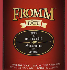 Fromm FROMM DOG PATE BEEF & BARLEY CAN 12.2OZ CASE OF 12