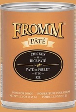 FROMM FAMILY FOODS LLC FROMM DOG PATE CHICKEN & RICE CAN 12.2 OZ CASE OF 12
