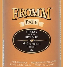 Fromm Fromm Chicken & Rice Pate Canned Dog Food - 12.2 Oz, Case of 12