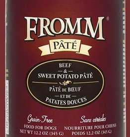 FROMM FAMILY FOODS LLC FROMM DOG PATE BEEF & SWEET POTATO CAN 12.2OZ CASE OF 12