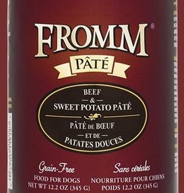 Fromm FROMM DOG PATE BEEF & SWEET POTATO CAN 12.2OZ CASE OF 12