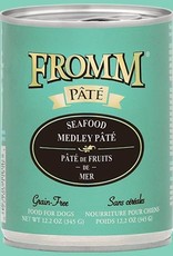 Fromm FROMM DOG PATE SEAFOOD MEDLEY CAN 12.2 OZ CASE OF 12