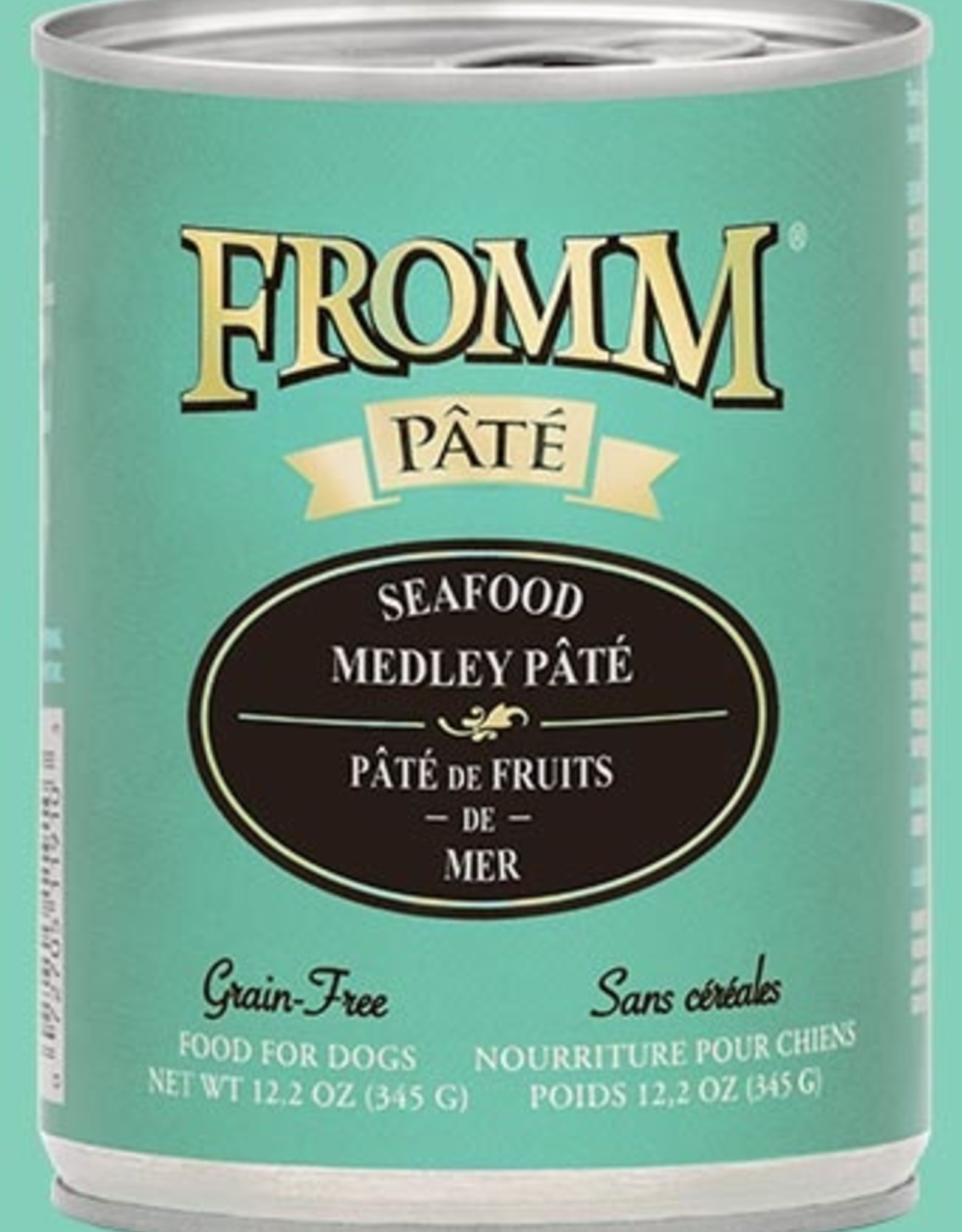 FROMM FAMILY FOODS LLC FROMM DOG PATE SEAFOOD MEDLEY CAN 12.2 OZ CASE OF 12