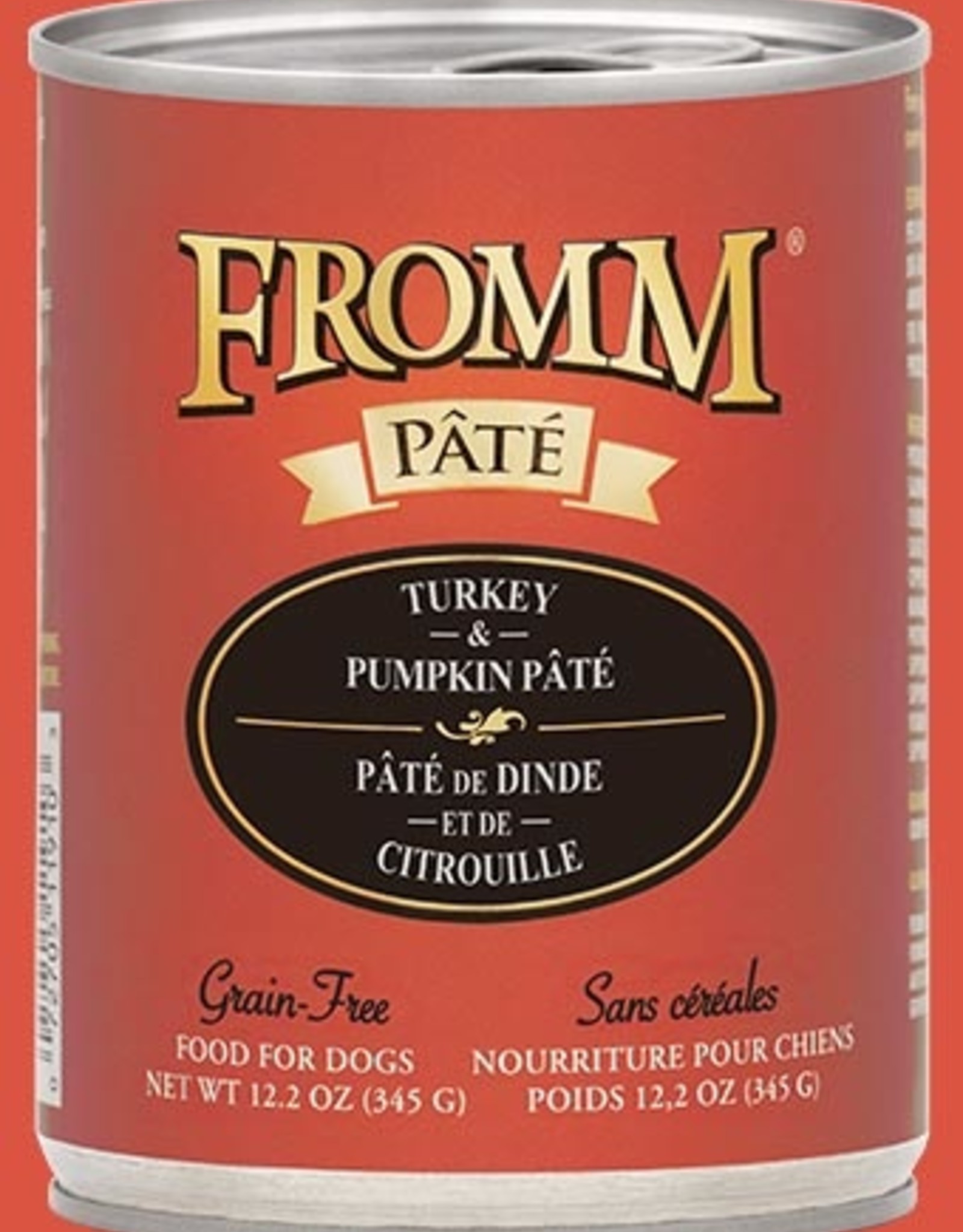 FROMM FAMILY FOODS LLC FROMM DOG PATE TURKEY PUMPKIN CAN 12.2 OZ CASE OF 12