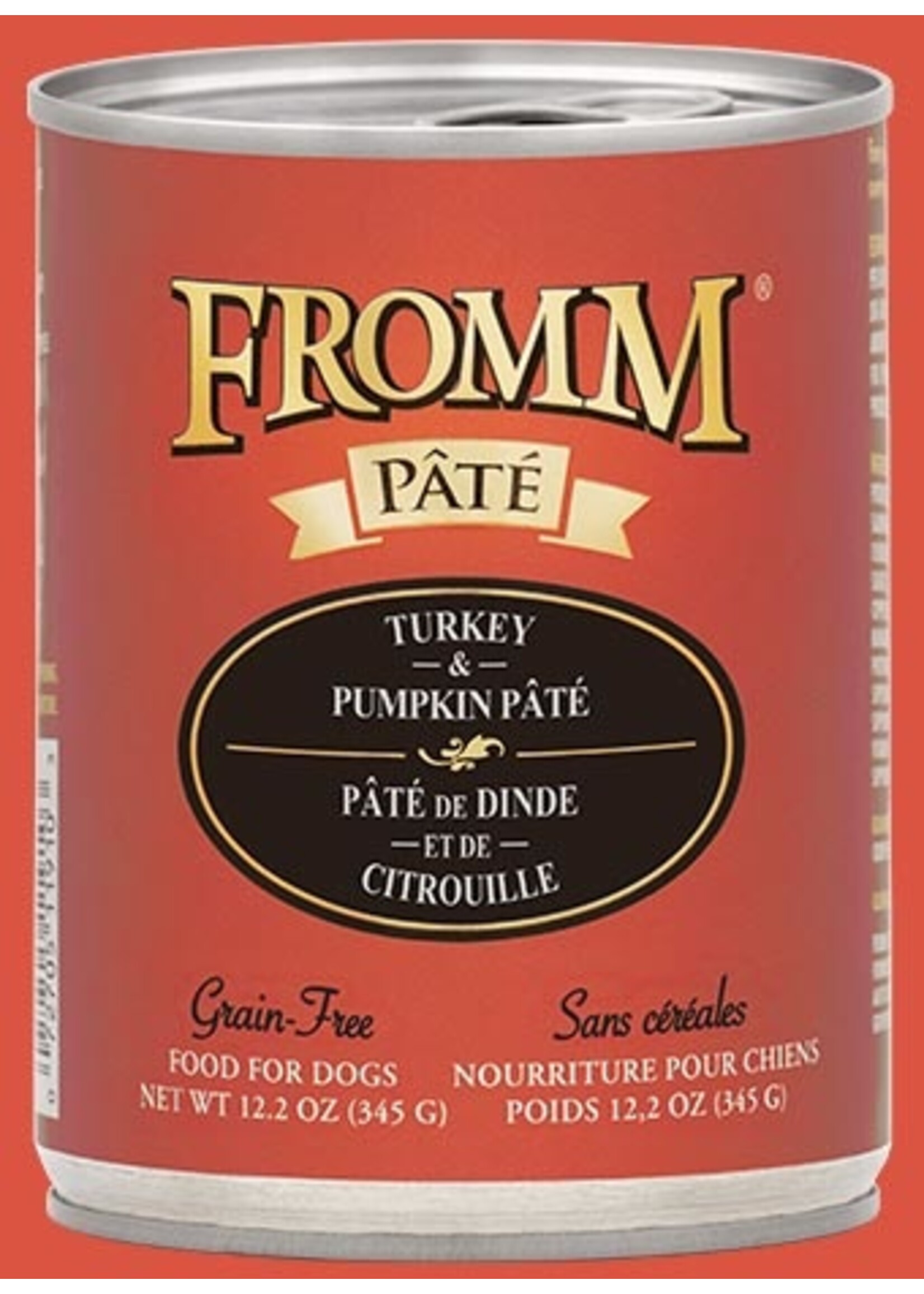 Fromm Fromm Turkey & Pumpkin Pate Canned Dog Food - 12.2 Oz, Case of 12