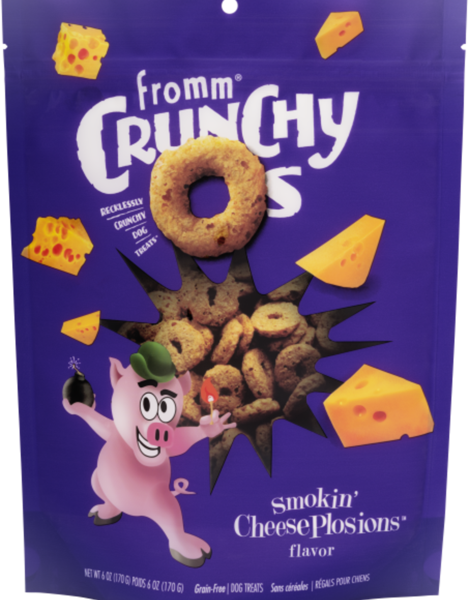 FROMM FAMILY FOODS LLC FROMM DOG CRUNCHY O'S CHEEZEPLOSION 6OZ