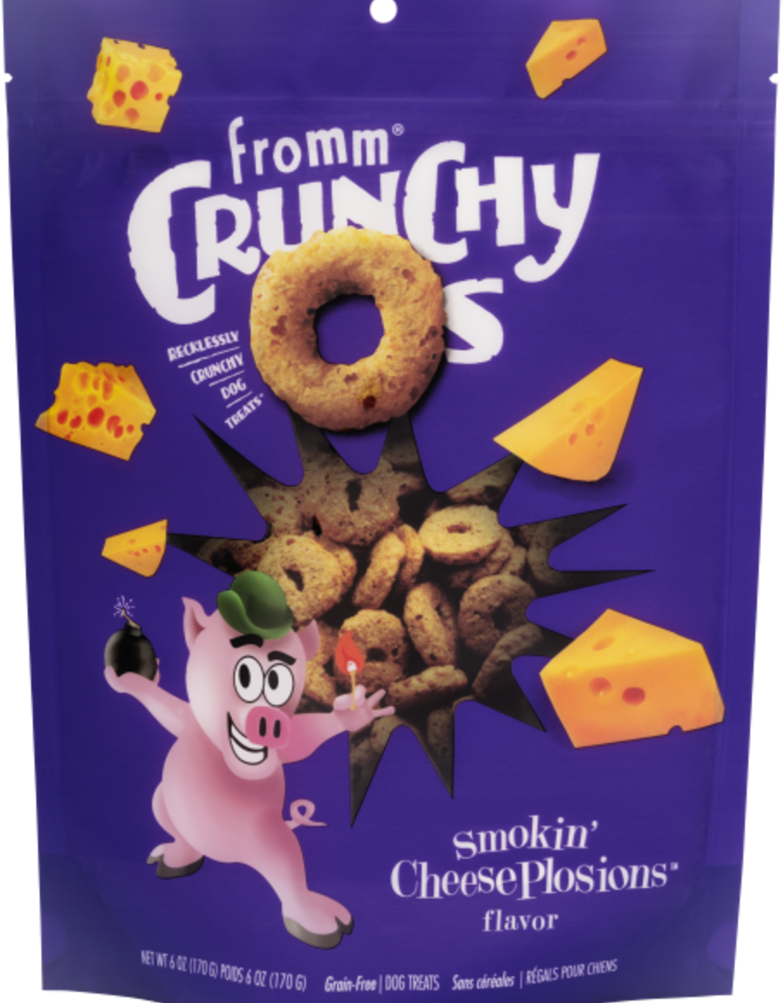 Fromm Fromm Crunchy Os Smokin' CheesePlosions Dog Treats - 6 OZ