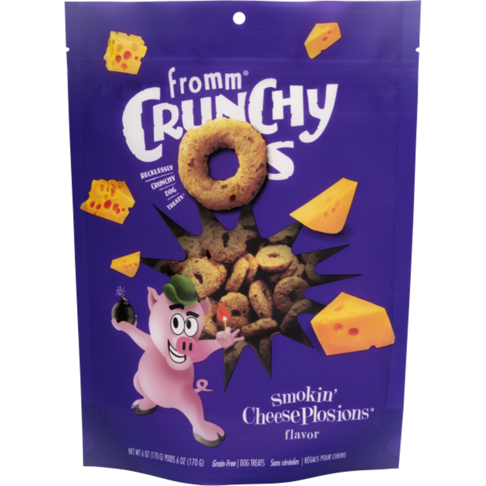 Fromm Fromm Crunchy Os Smokin' CheesePlosions Dog Treats - 6 OZ